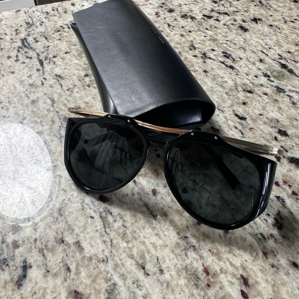 YSL Black and Gold Sunglasses